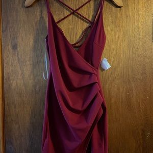 Maroon Clubbing Dress